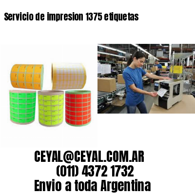 Servicio de impresion 1375 etiquetas