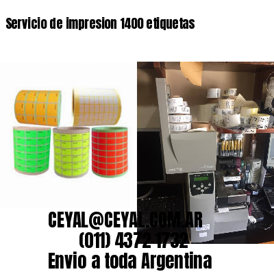 Servicio de impresion 1400 etiquetas