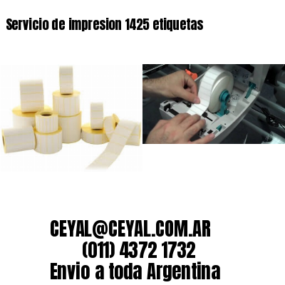 Servicio de impresion 1425 etiquetas