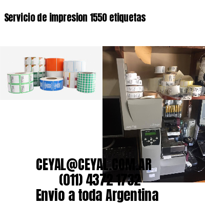 Servicio de impresion 1550 etiquetas