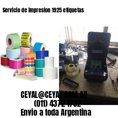 Servicio de impresion 1925 etiquetas