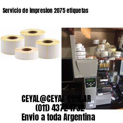 Servicio de impresion 2075 etiquetas
