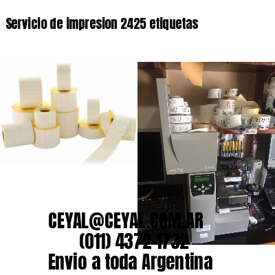 Servicio de impresion 2425 etiquetas