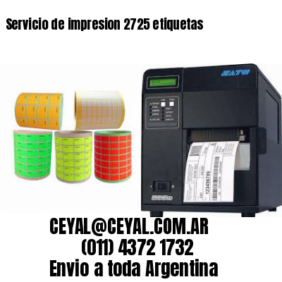 Servicio de impresion 2725 etiquetas