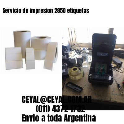Servicio de impresion 2850 etiquetas