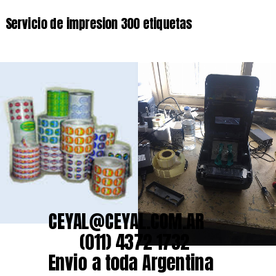 Servicio de impresion 300 etiquetas