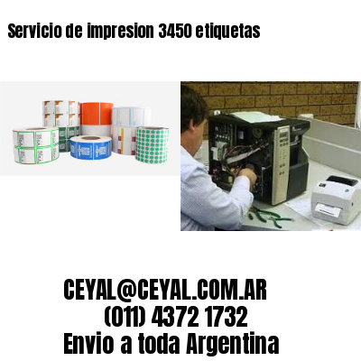 Servicio de impresion 3450 etiquetas