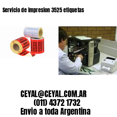 Servicio de impresion 3525 etiquetas