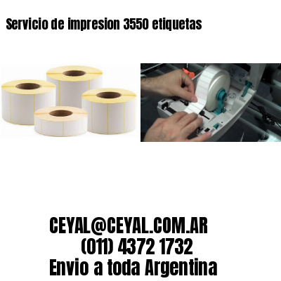 Servicio de impresion 3550 etiquetas