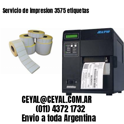 Servicio de impresion 3575 etiquetas