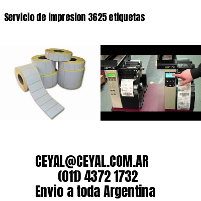 Servicio de impresion 3625 etiquetas