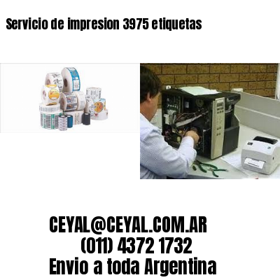 Servicio de impresion 3975 etiquetas