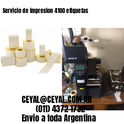 Servicio de impresion 4100 etiquetas