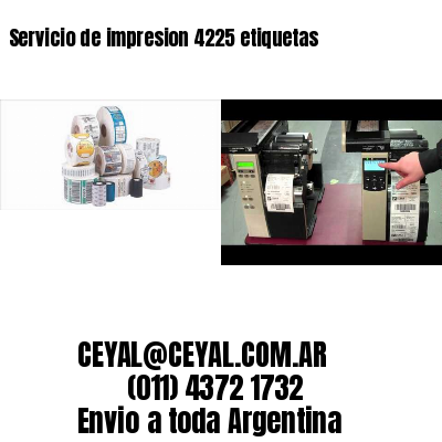 Servicio de impresion 4225 etiquetas
