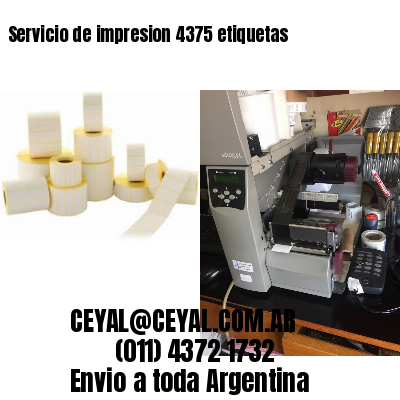 Servicio de impresion 4375 etiquetas