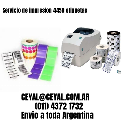 Servicio de impresion 4450 etiquetas