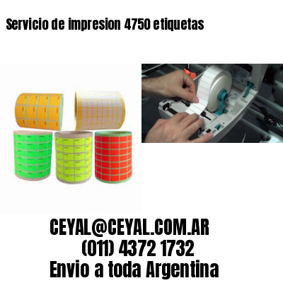 Servicio de impresion 4750 etiquetas