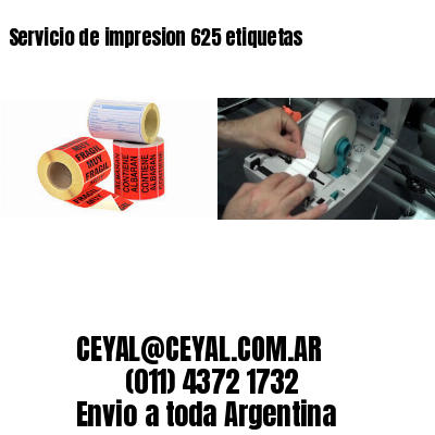 Servicio de impresion 625 etiquetas