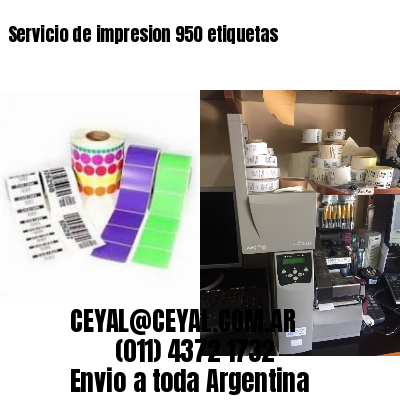 Servicio de impresion 950 etiquetas