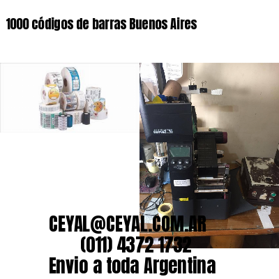 1000 códigos de barras Buenos Aires