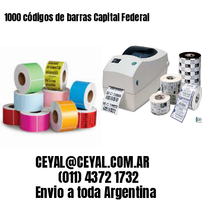 1000 códigos de barras Capital Federal