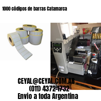 1000 códigos de barras Catamarca