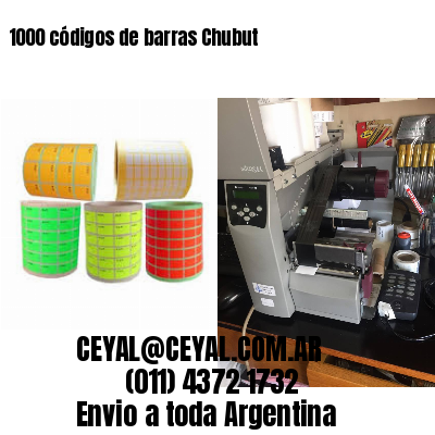 1000 códigos de barras Chubut