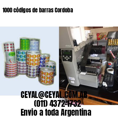 1000 códigos de barras Cordoba