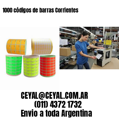 1000 códigos de barras Corrientes