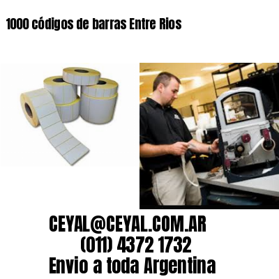 1000 códigos de barras Entre Rios