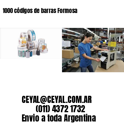 1000 códigos de barras Formosa
