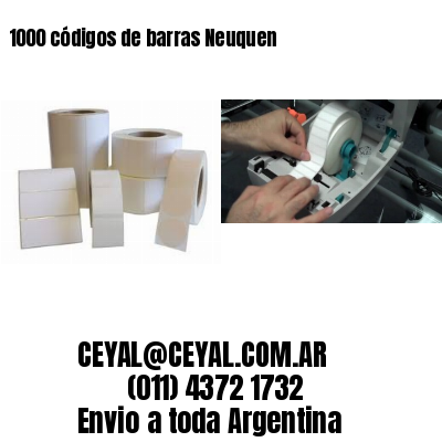 1000 códigos de barras Neuquen