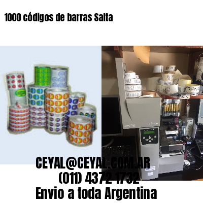 1000 códigos de barras Salta