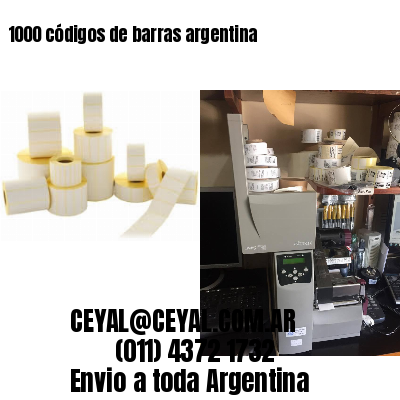 1000 códigos de barras argentina