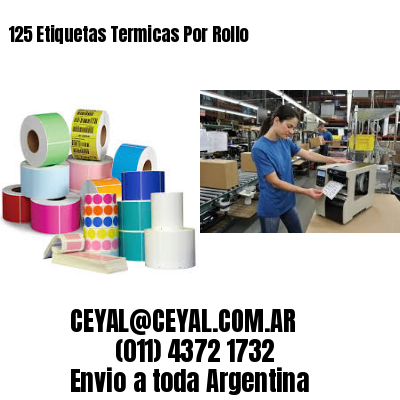 125 Etiquetas Termicas Por Rollo
