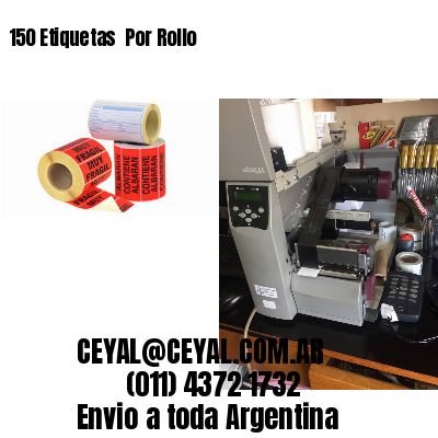 150 Etiquetas  Por Rollo