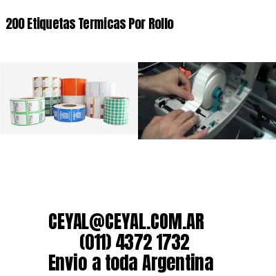 200 Etiquetas Termicas Por Rollo