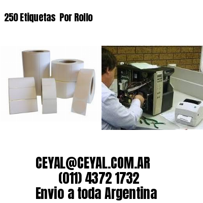 250 Etiquetas  Por Rollo