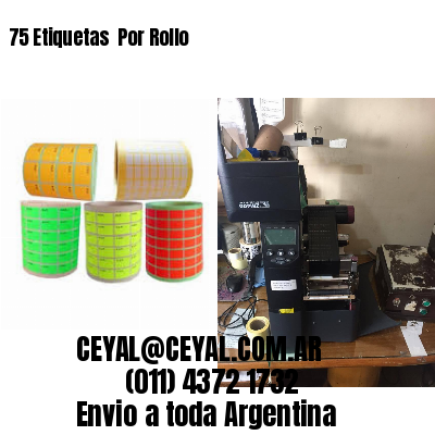 75 Etiquetas  Por Rollo