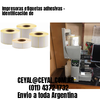 Impresoras etiquetas adhesivas – Identificación de