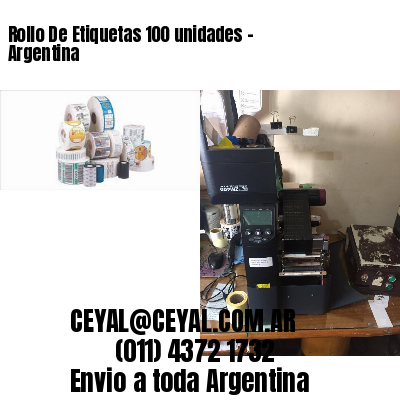 Rollo De Etiquetas 100 unidades – Argentina