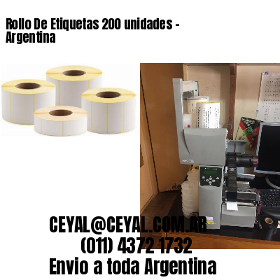 Rollo De Etiquetas 200 unidades – Argentina