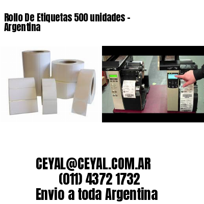 Rollo De Etiquetas 500 unidades – Argentina
