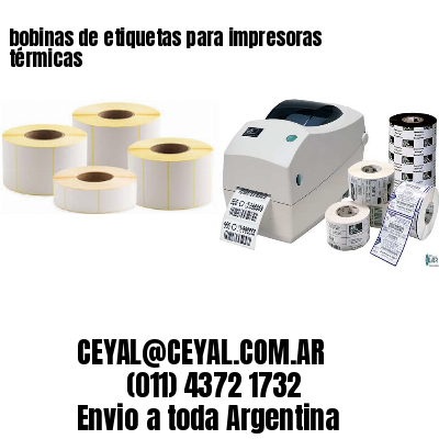 bobinas de etiquetas para impresoras térmicas