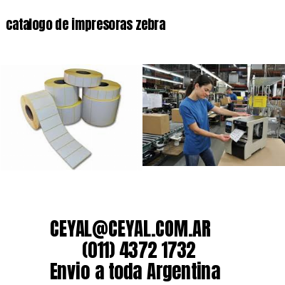 catalogo de impresoras zebra