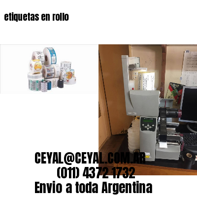 etiquetas en rollo
