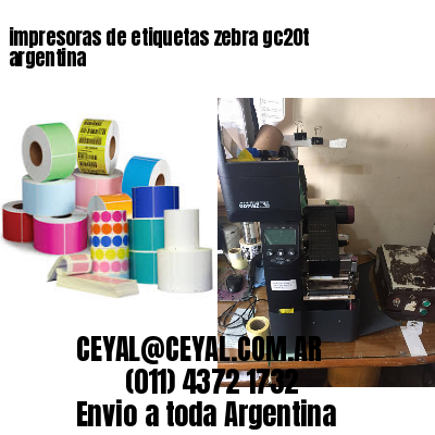 impresoras de etiquetas zebra gc20t argentina