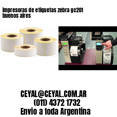 impresoras de etiquetas zebra gc20t buenos aires