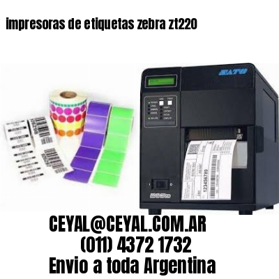 impresoras de etiquetas zebra zt220