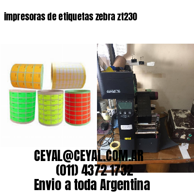 impresoras de etiquetas zebra zt230